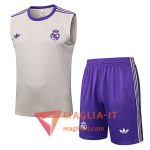Kit da Allenamentos Real Madrid - Canottiera + Pantaloncini 2025/2026 Beige/viola