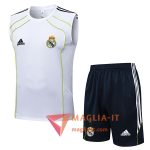 Kit da Allenamentos Real Madrid - Canottiera + Pantaloncini 2025/2026 Bianco/Verde