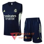 Kit da Allenamentos Real Madrid - Canottiera + Pantaloncini 2025/2026 Blu Navy