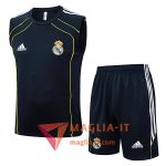 Kit da Allenamentos Real Madrid - Canottiera + Pantaloncini 2025/2026 Nero/Verde