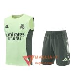 Kit da Allenamentos Real Madrid - Canottiera + Pantaloncini 2025/2026 Verde