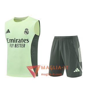 Kit da Allenamentos Real Madrid - Canottiera + Pantaloncini 2025/2026 Verde