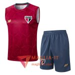 Kit da Allenamentos Sao Paulo FC - Canottiera + Pantaloncini 2025/2026 Rosso