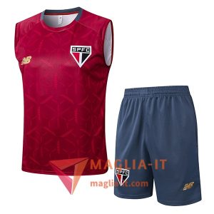 Kit da Allenamentos Sao Paulo FC - Canottiera + Pantaloncini 2025/2026 Rosso
