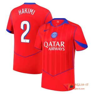 Maglia Calcio ACHRAF HAKIMI 2 PSG 2025/26 Terza