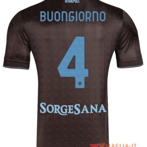 Maglia Calcio ALESSANDRO BUONGIORNO 4 SSC Napoli 2025/26 Terza