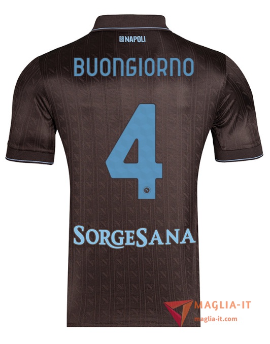 Maglia Calcio ALESSANDRO BUONGIORNO 4 SSC Napoli 2025/26 Terza