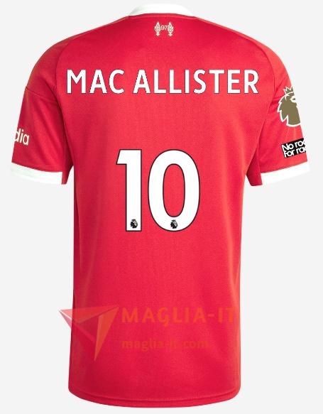 Maglia Calcio ALEXIS MAC ALLISTER 10 FC Liverpool 2025/26 Prima