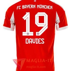 Maglia Calcio ALPHONSO DAVIES 19 Bayern Monaco 2025/26 Prima