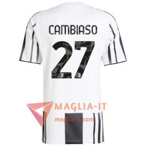 Maglia Calcio ANDREA CAMBIASO 27 Juventus 2025/26 Prima