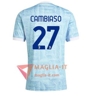 Maglia Calcio ANDREA CAMBIASO 27 Juventus 2025/26 Seconda