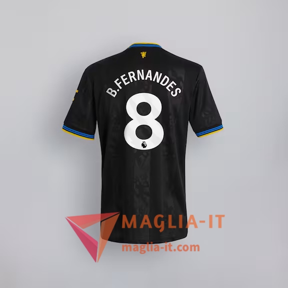 Maglia Calcio BRUNO FERNANDES 8 Manchester United 2025/26 Terza