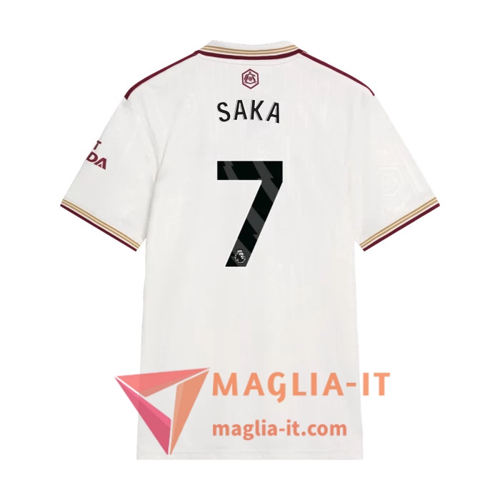 Maglia Calcio BUKAYO SAKA 7 Arsenal 2025/26 Terza