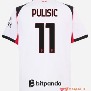 Maglia Calcio CHRISTIAN PULISIC 11 AC Milan 2025/26 Seconda