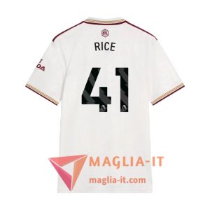 Maglia Calcio DECLAN RICE 41 Arsenal 2025/26 Terza
