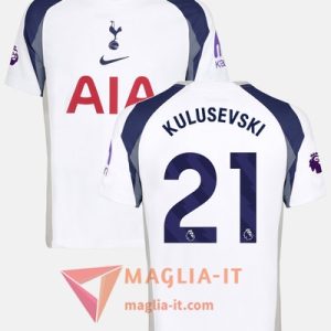 Maglia Calcio DEJAN KULUSEVSKI 21 Tottenham Hotspur 2025/26 Prima