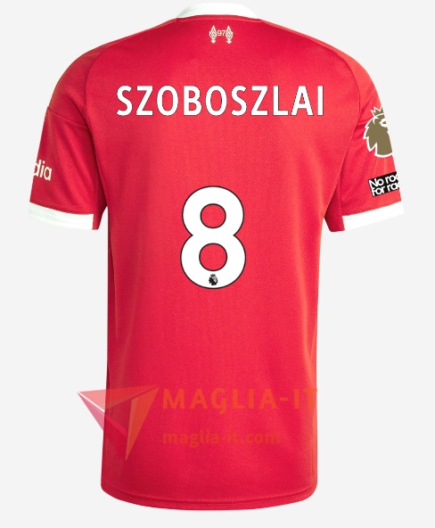 Maglia Calcio DOMINIK SZOBOSZLAI 8 FC Liverpool 2025/26 Prima
