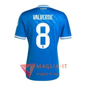 Maglia Calcio FEDE VALVERDE 8 Real Madrid 2025/26 Terza