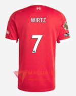 Maglia Calcio FLORIAN WIRTZ 7 FC Liverpool 2025/26 Prima