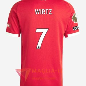 Maglia Calcio FLORIAN WIRTZ 7 FC Liverpool 2025/26 Prima