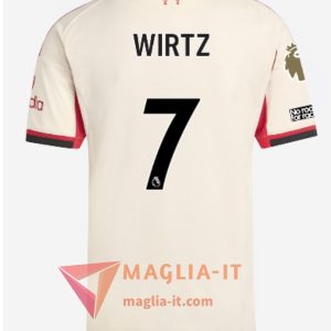 Maglia Calcio FLORIAN WIRTZ 7 FC Liverpool 2025/26 Seconda