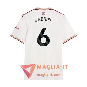 Maglia Calcio GABRIEL MAGALHÃES 6 Arsenal 2025/26 Terza