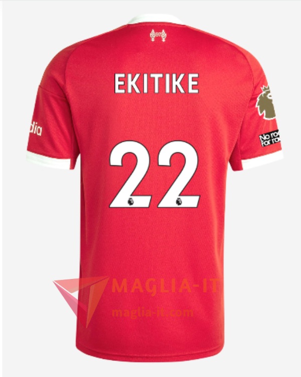 Maglia Calcio HUGO EKITIKE 22 FC Liverpool 2025/26 Prima