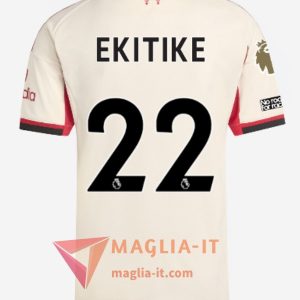 Maglia Calcio HUGO EKITIKE 22 FC Liverpool 2025/26 Seconda