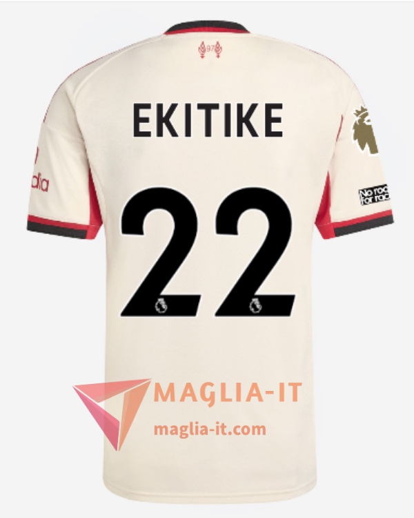 Maglia Calcio HUGO EKITIKE 22 FC Liverpool 2025/26 Seconda