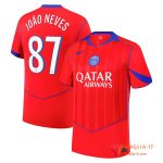 Maglia Calcio JOÃO NEVES 87 PSG 2025/26 Terza