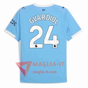 Maglia Calcio JOŠKO GVARDIOL 24 Manchester City 2025/26 Prima
