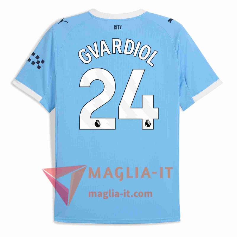 Maglia Calcio JOŠKO GVARDIOL 24 Manchester City 2025/26 Prima