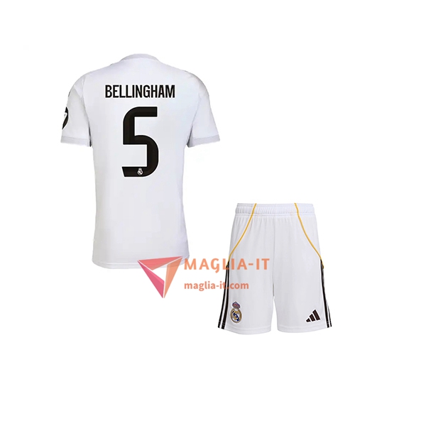 Maglia Calcio JUDE BELLINGHAM 5 Real Madrid Bambino 2025/26 Prima