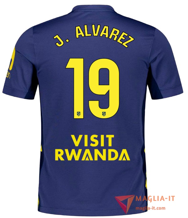 Maglia Calcio JULIÁN ALVAREZ 19 Atletico Madrid 2025/26 Seconda