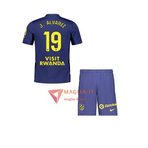 Maglia Calcio JULIÁN ALVAREZ 19 Atletico Madrid Bambino 2025/26 Seconda