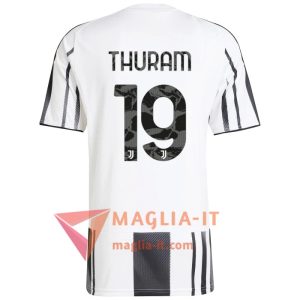 Maglia Calcio KHÉPHREN THURAM 19 Juventus 2025/26 Prima