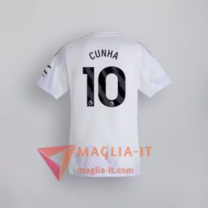 Maglia Calcio MATHEUS CUNHA 10 Manchester United 2025/26 Seconda