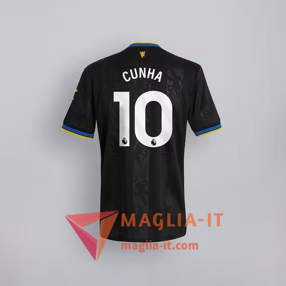 Maglia Calcio MATHEUS CUNHA 10 Manchester United 2025/26 Terza
