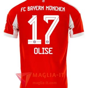 Maglia Calcio MICHAEL OLISE 17 Bayern Monaco 2025/26 Prima