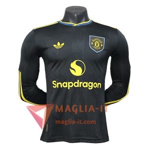 Maglia Calcio Manchester United Terza Manica Lunga 2025/2026