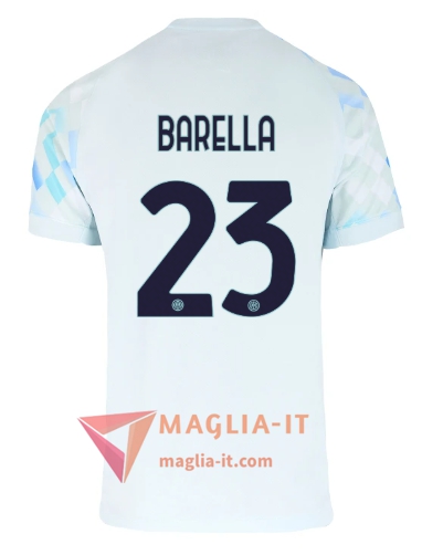 Maglia Calcio NICOLÒ BARELLA 23 Inter Milan 2025/26 Seconda