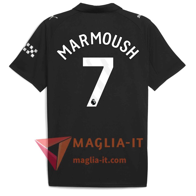 Maglia Calcio OMAR MARMOUSH 7 Manchester City 2025/26 Seconda