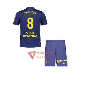 Maglia Calcio PABLO BARRIOS 8 Atletico Madrid Bambino 2025/26 Seconda