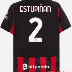 Maglia Calcio PERVIS ESTUPIÑAN 2 AC Milan 2025/26 Prima