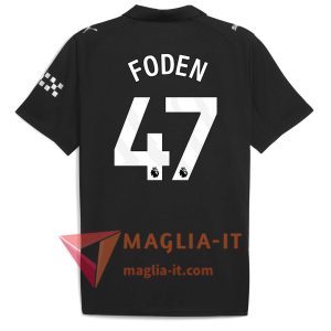 Maglia Calcio PHILIP FODEN 47 Manchester City 2025/26 Seconda