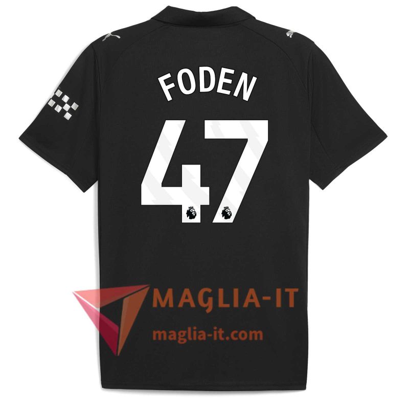 Maglia Calcio PHILIP FODEN 47 Manchester City 2025/26 Seconda