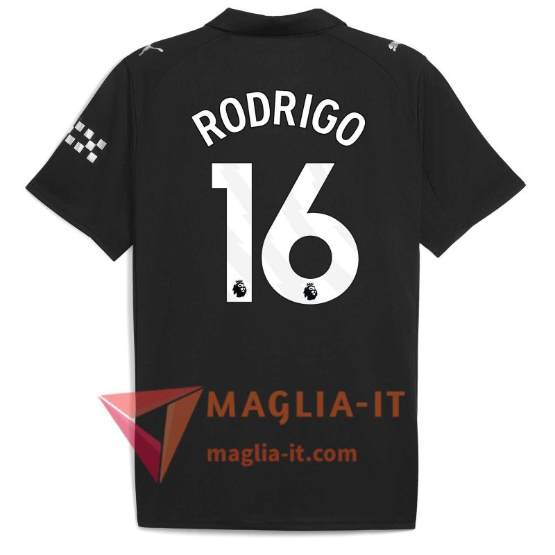 Maglia Calcio RODRIGO 16 Manchester City 2025/26 Seconda