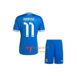 Maglia Calcio RODRYGO 11 Real Madrid Bambino 2025/26 Terza