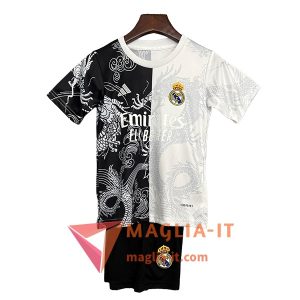 Maglia Calcio Real Madrid Bambino Special Edition 2025/2026 Nero/Bianco