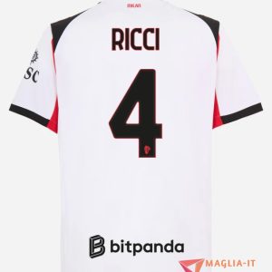 Maglia Calcio SAMUELE RICCI 4 AC Milan 2025/26 Seconda
